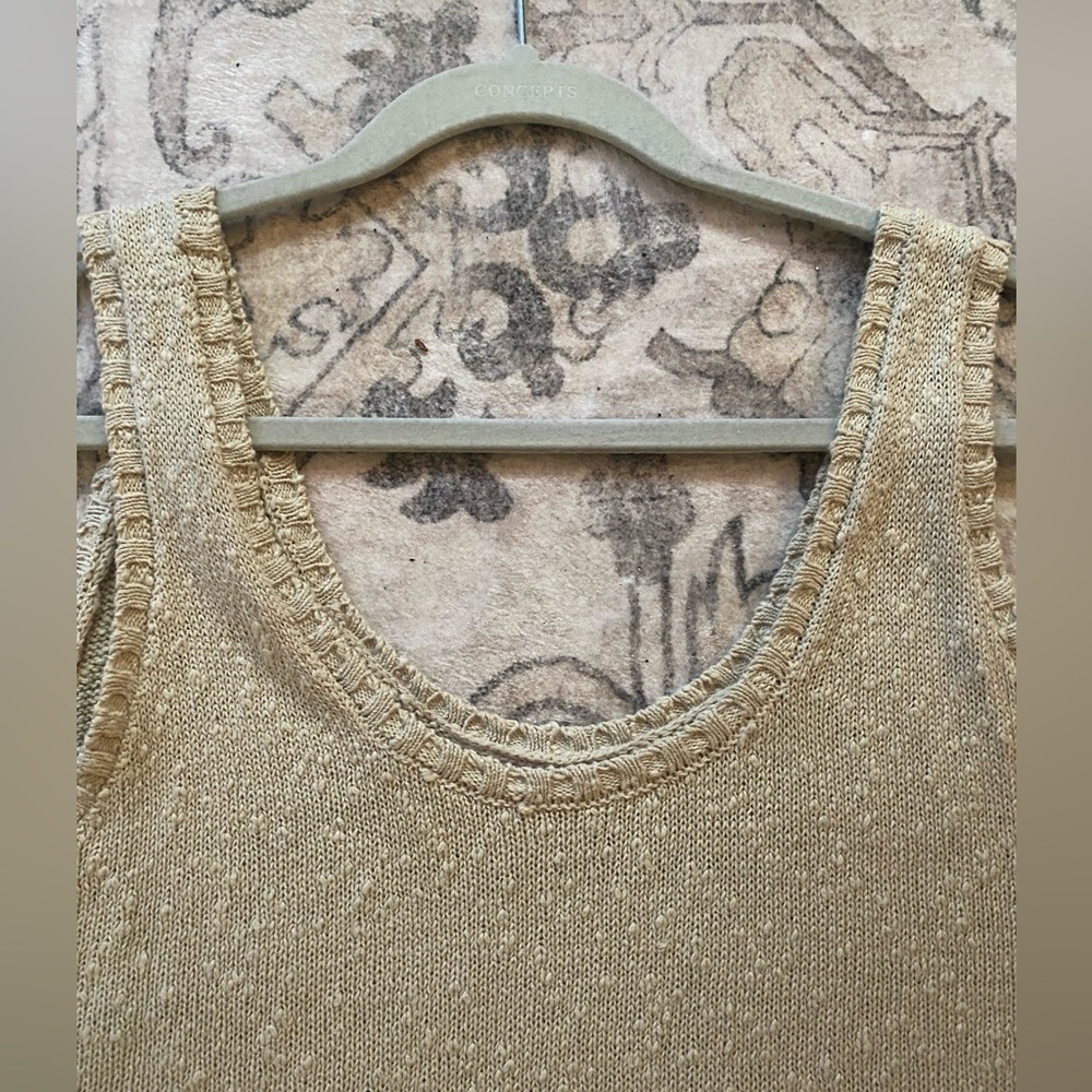 Loft Tan Knit Tank Top - Picture 4 of 8
